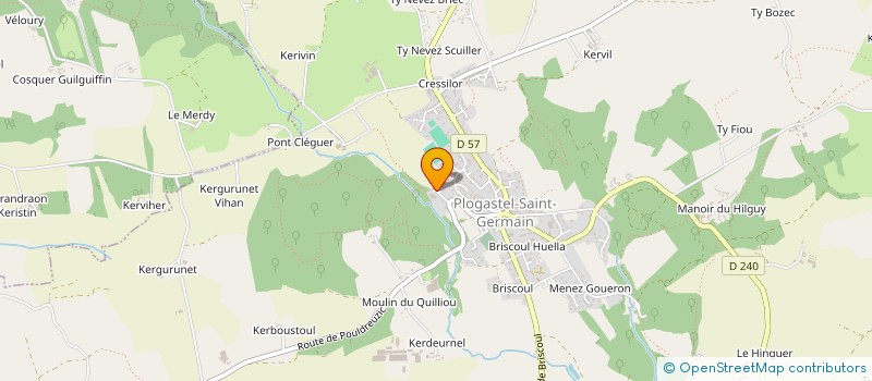 localisation de l'entreprise SCI LES CYPRES  PLOGASTEL-SAINT-GERMAIN