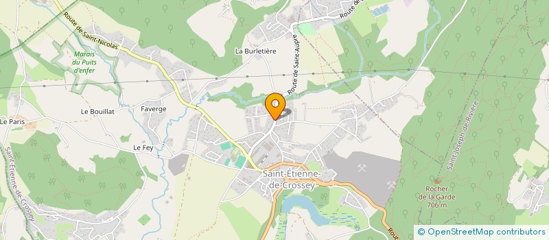 localisation de l'entreprise SCI LES CYPRES BLEUS  SAINT-ETIENNE-DE-CROSSEY