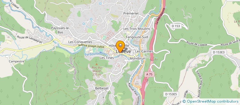 localisation de l'entreprise SCI LES CYSTES  LODEVE