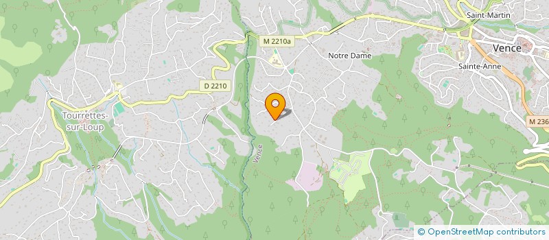 localisation de l'entreprise SCI LES CYSTES  VENCE