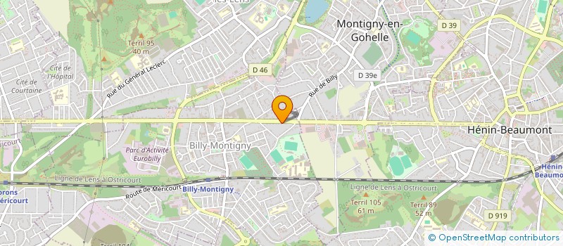 localisation de l'entreprise SCI LES CYTISES à BILLY-MONTIGNY