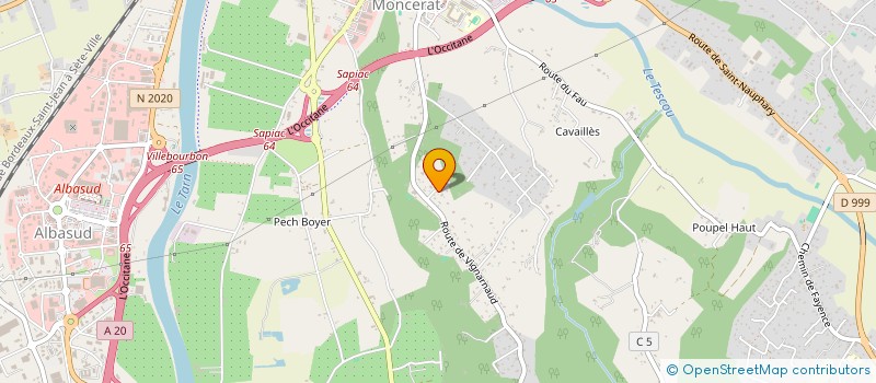 localisation de l'entreprise SCI LES CYTISES  MONTAUBAN