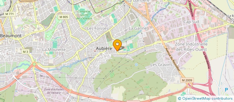 localisation de l'entreprise SCI LES DAHLIAS  AUBIERE