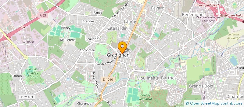 localisation de l'entreprise SCI LES DAHLIAS à GRADIGNAN