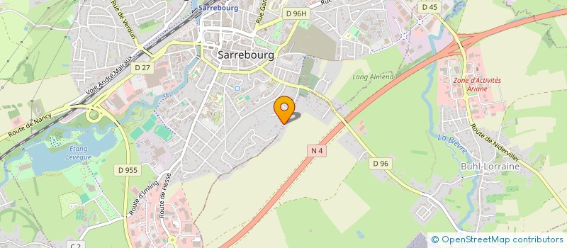 localisation de l'entreprise SCI LES DAHLIAS à SARREBOURG