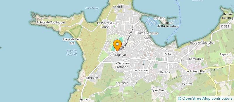 localisation de l'entreprise SCI LES DAHOUET  CAMARET-SUR-MER