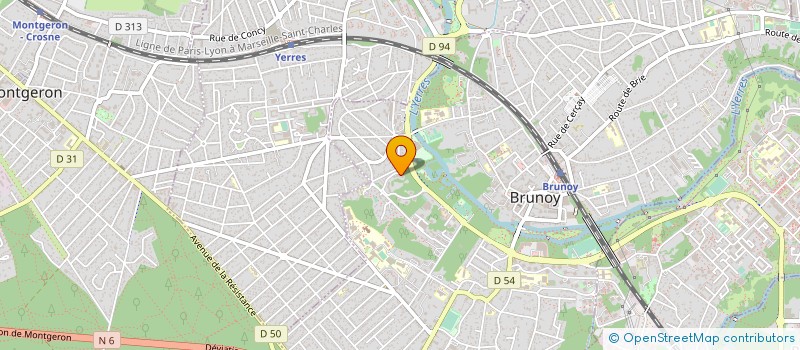 localisation de l'entreprise SCI LES DAIMS à BRUNOY