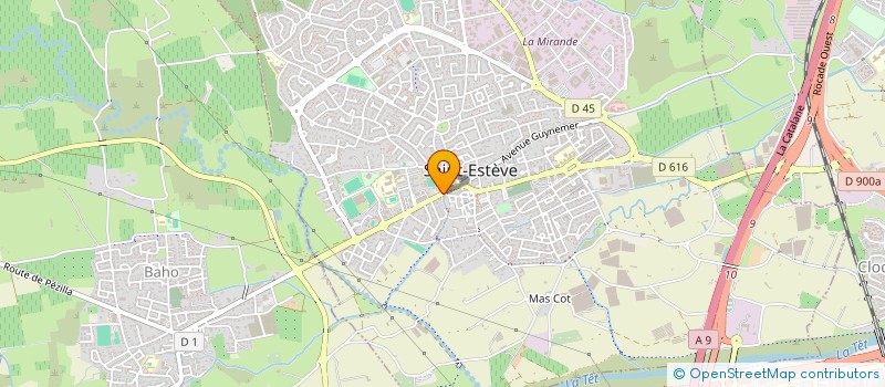 localisation de l'entreprise SCI LES DALHIAS  ST ESTEVE