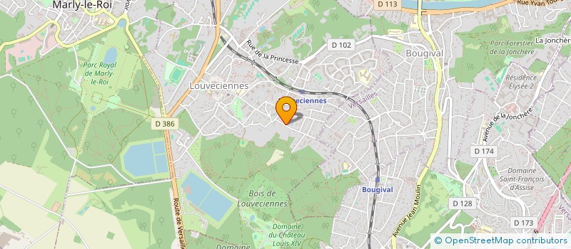 localisation de l'entreprise SCI LES DALHIAS  LOUVECIENNES