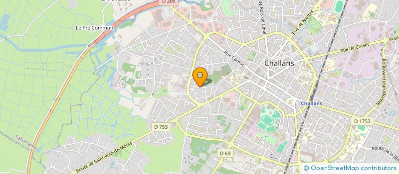 localisation de l'entreprise SCI LES DAMES à CHALLANS