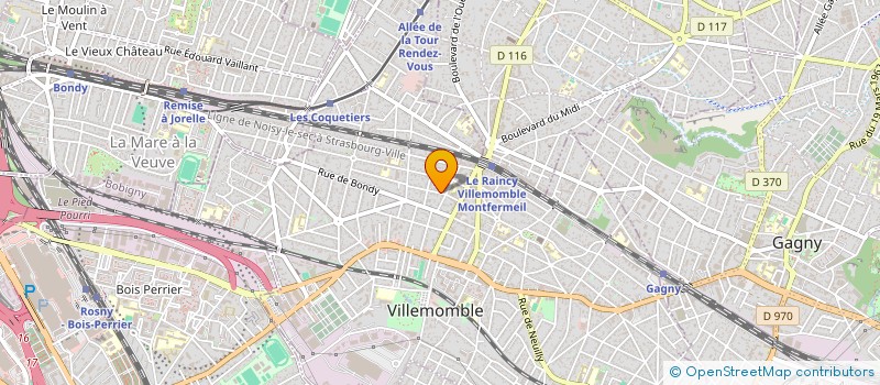 localisation de l'entreprise SCI LES DAMES à VILLEMOMBLE