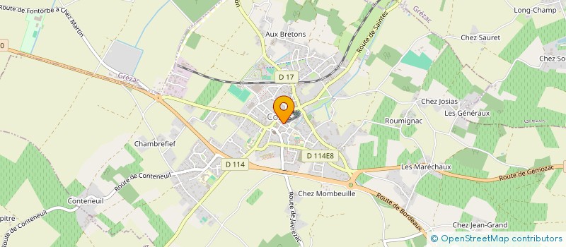 localisation de l'entreprise SCI LES DANDONNEAUX  COZES