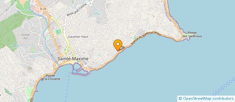 localisation de l'entreprise SCI LES DATTIERS à SAINTE-MAXIME