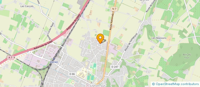 localisation de l'entreprise SCI LES DAUPHINELLES  LIVRON-SUR-DROME