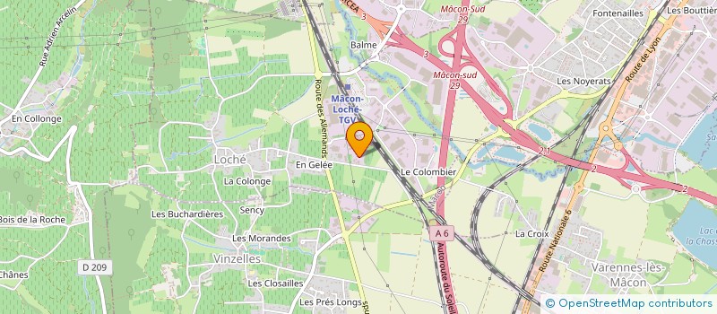 localisation de l'entreprise SCI LES DAUPHINS  MACON