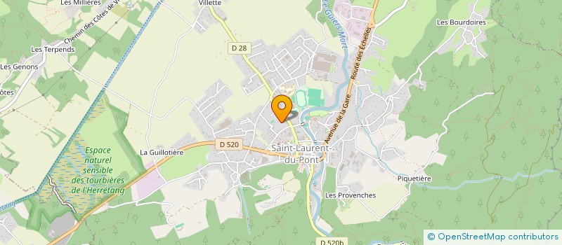 localisation de l'entreprise SCI LES DAUPHINS  SAINT-LAURENT-DU-PONT