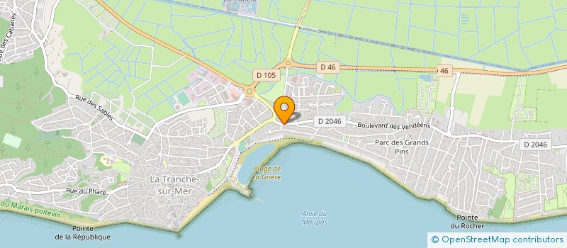 localisation de l'entreprise SCI LES DAUPHINS à LA TRANCHE-SUR-MER