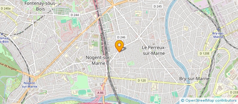 localisation de l'entreprise SCI LES DAUPHINS  LE PERREUX-SUR-MARNE