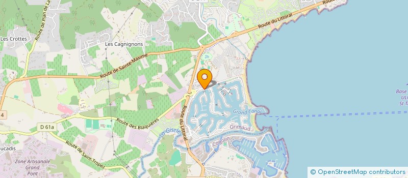 localisation de l'entreprise SCI LES DAUPHINS à GRIMAUD