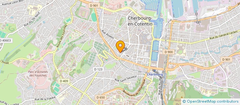 localisation de l'entreprise SCI LES DAUPHINS à CHERBOURG-EN-COTENTIN