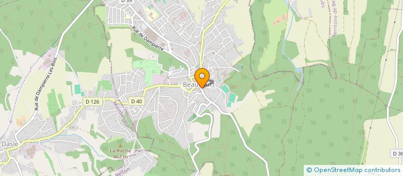 localisation de l'entreprise SCI LES DAUPHINS à BEAUCOURT