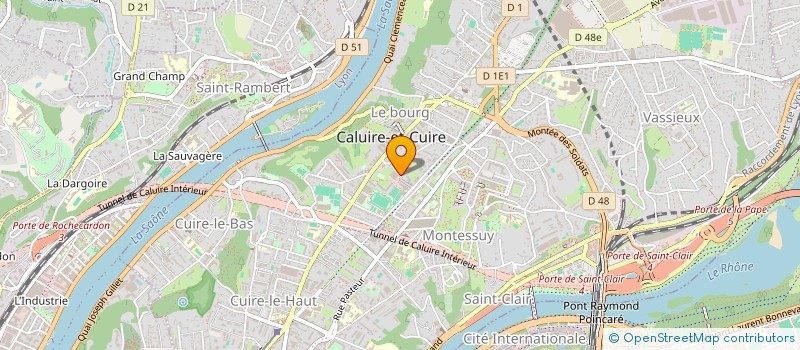 localisation de l'entreprise SCI LES DAUPHINS  CALUIRE-ET-CUIRE