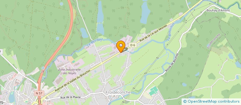 localisation de l'entreprise SCI LES DAVAUX  FROIDECONCHE