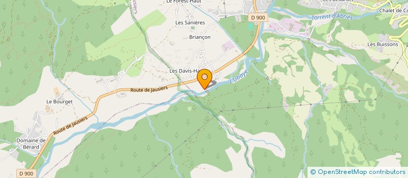 localisation de l'entreprise SCI LES DAVIS  JAUSIERS