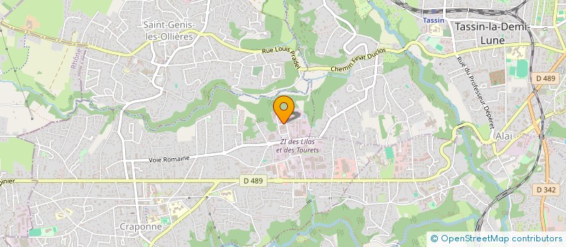 localisation de l'entreprise SCI LES DD  CRAPONNE