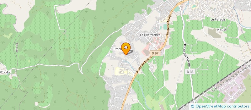 localisation de l'entreprise SCI LES DEBRAS  LE LUC