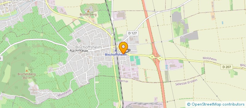 localisation de l'entreprise SCI LES DELICES  BISCHOFFSHEIM