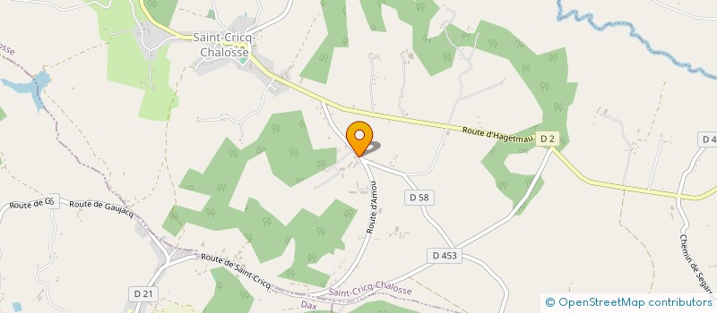 localisation de l'entreprise SCI LES DEMEURES FLEURIES  SAINT-CRICQ-CHALOSSE