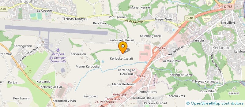 localisation de l'entreprise SCI LES DEMEURES PLAGE DE MOUSTERLIN  PLUGUFFAN