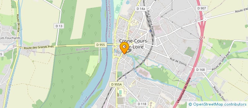 localisation de l'entreprise SCI LES DENTS DU NOHAIN à COSNE COURS SUR LOIRE