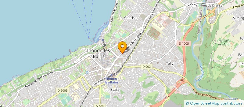 localisation de l'entreprise SCI LES DERRY à THONON-LES-BAINS