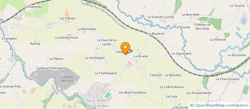 localisation de l'entreprise SCI LES DES DE L'IMMOBILIER  SAINT-AUBIN-DES-LANDES