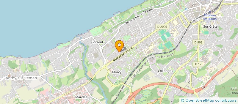 localisation de l'entreprise SCI LES DEUDES à THONON-LES-BAINS