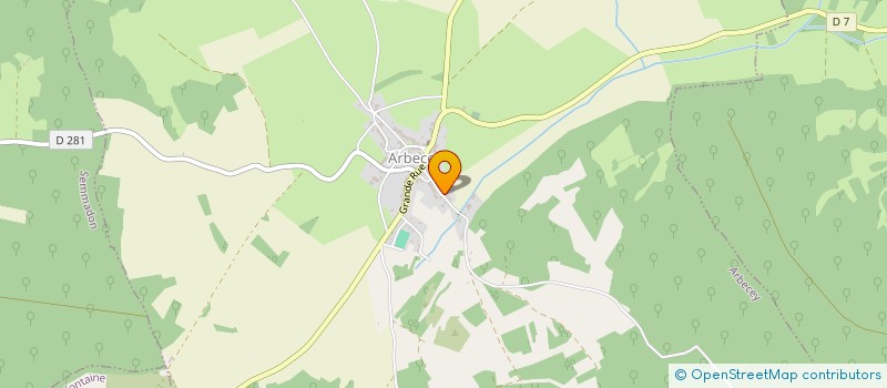 localisation de l'entreprise SCI LES DEUX A  ARBECEY