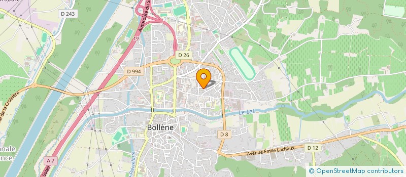 localisation de l'entreprise SCI LES DEUX ANESSES  BOLLENE