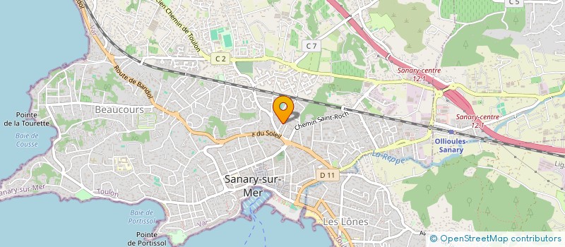 localisation de l'entreprise SCI LES DEUX ANGES à SANARY-SUR-MER