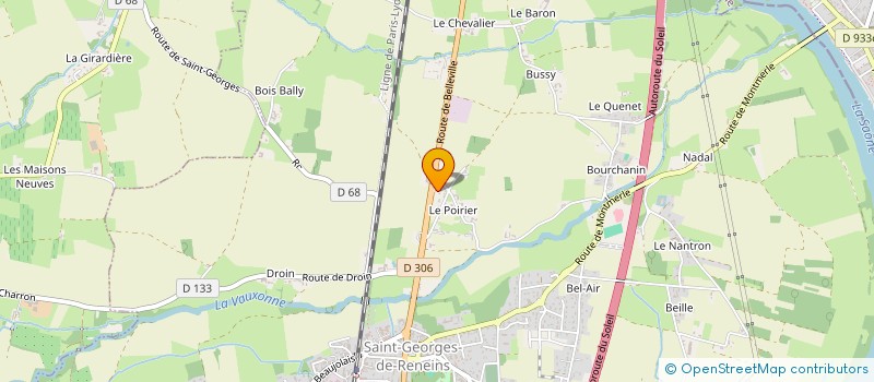 localisation de l'entreprise SCI LES DEUX B  SAINT-GEORGES-DE-RENEINS