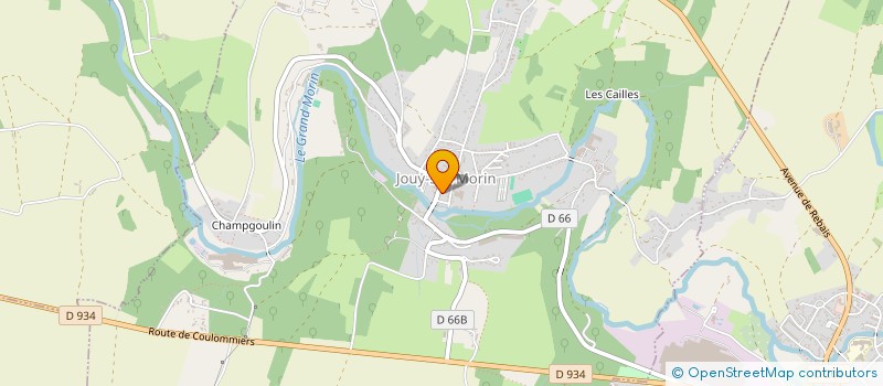 localisation de l'entreprise SCI LES DEUX B  JOUY-SUR-MORIN