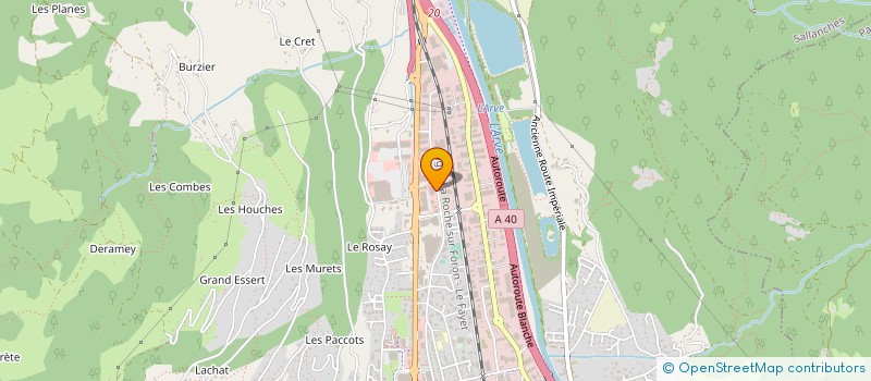 localisation de l'entreprise SCI LES DEUX B à SALLANCHES