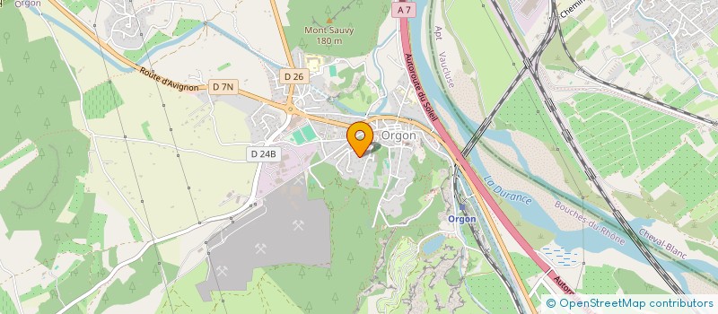 localisation de l'entreprise SCI LES DEUX C  ORGON