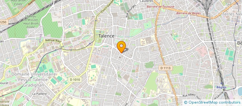 localisation de l'entreprise SCI LES DEUX CEDRES  TALENCE