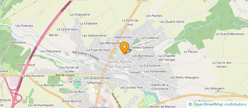 localisation de l'entreprise SCI LES DEUX CENTAURES  SAINTE-MAURE-DE-TOURAINE