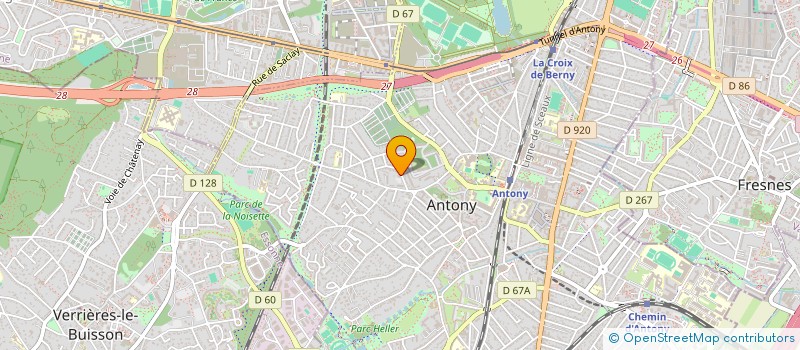 localisation de l'entreprise SCI LES DEUX CHATS à ANTONY