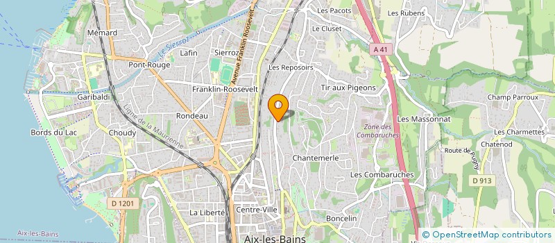 localisation de l'entreprise SCI LES DEUX CHATS  AIX-LES-BAINS