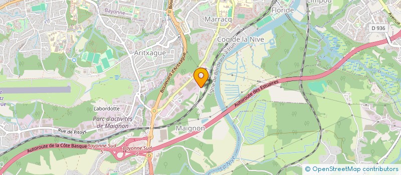 localisation de l'entreprise SCI LES DEUX CHENES à BAYONNE