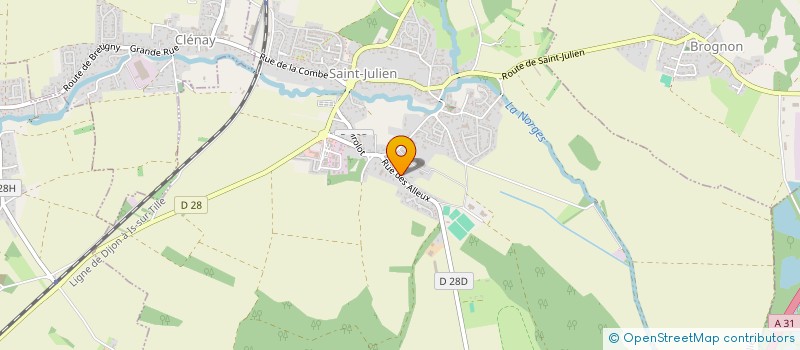 localisation de l'entreprise SCI LES DEUX CHENES  SAINT-JULIEN